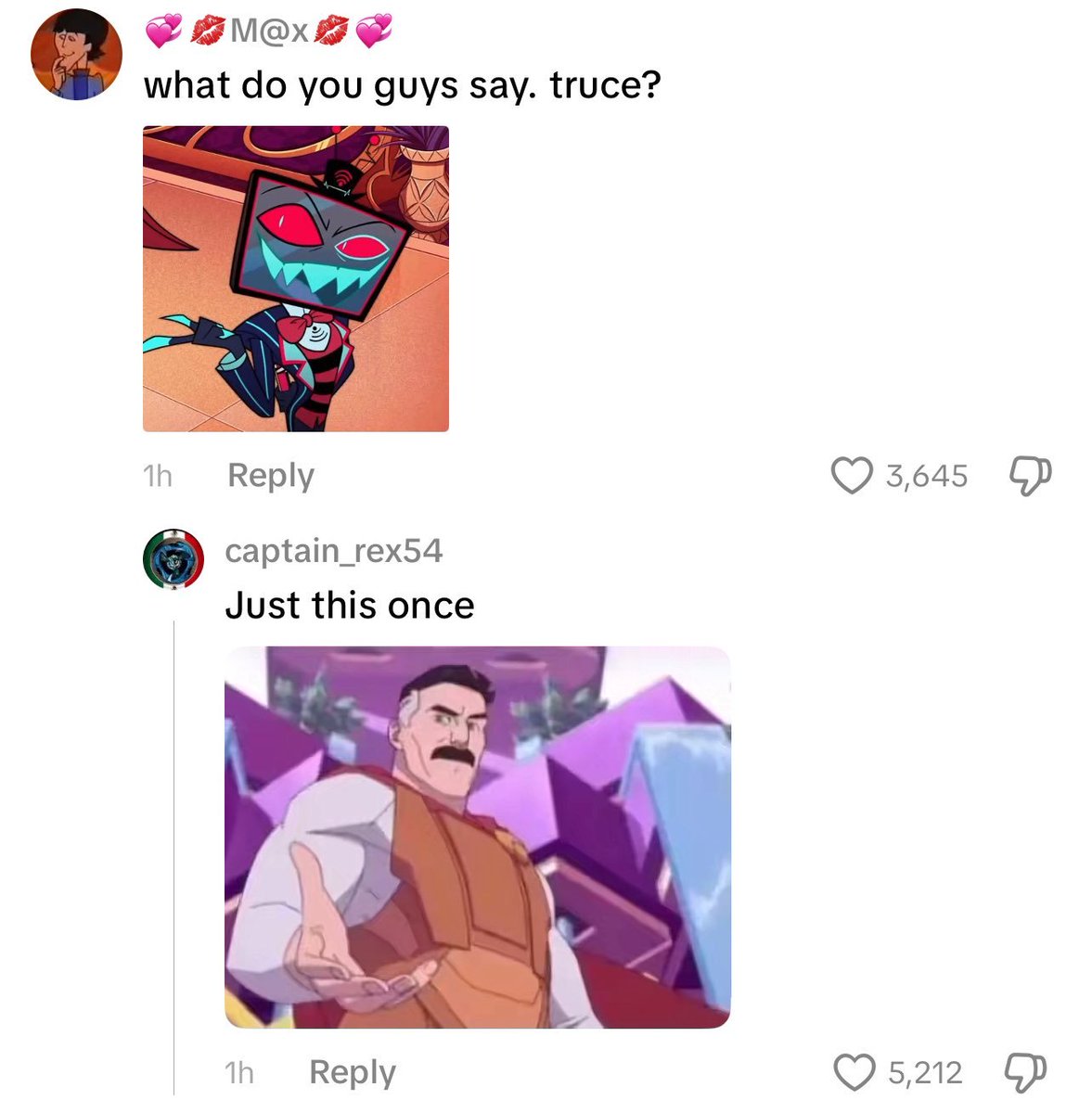 hellaversenews's tweet photo. People "apologising to Hazbin" not realising they're acting just as cringe as they think Hazbin is😭 Like what is this https://t.co/FWfjMl0vUS