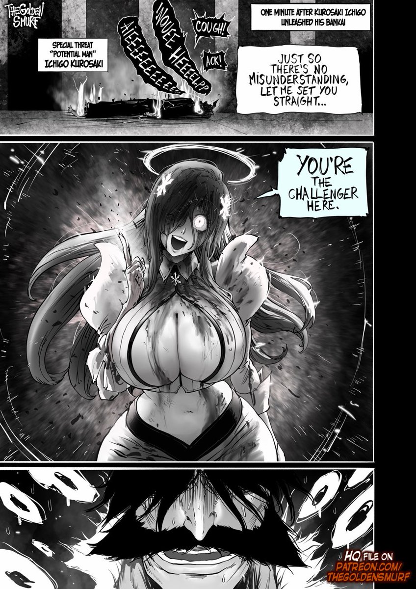 TheGoldenSmurf's tweet photo. Orihime (and Ichigo) vs Yhwach - Bleach TYBW https://t.co/dNtTGaCgN7