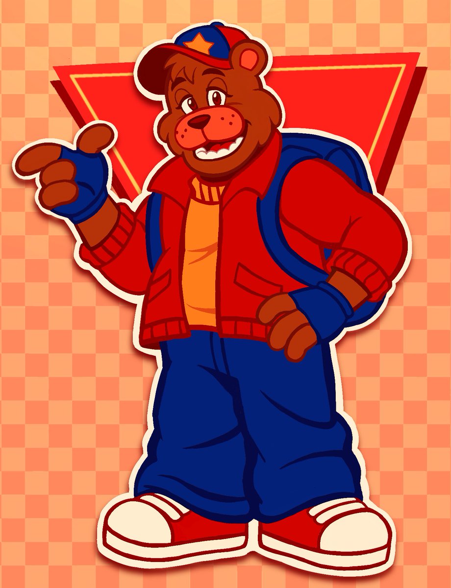 F1ZZYC0LA's tweet photo. i dont have much to post atm so heres a redesign i did for freddy’s son a while back https://t.co/NNciHAH2Ta