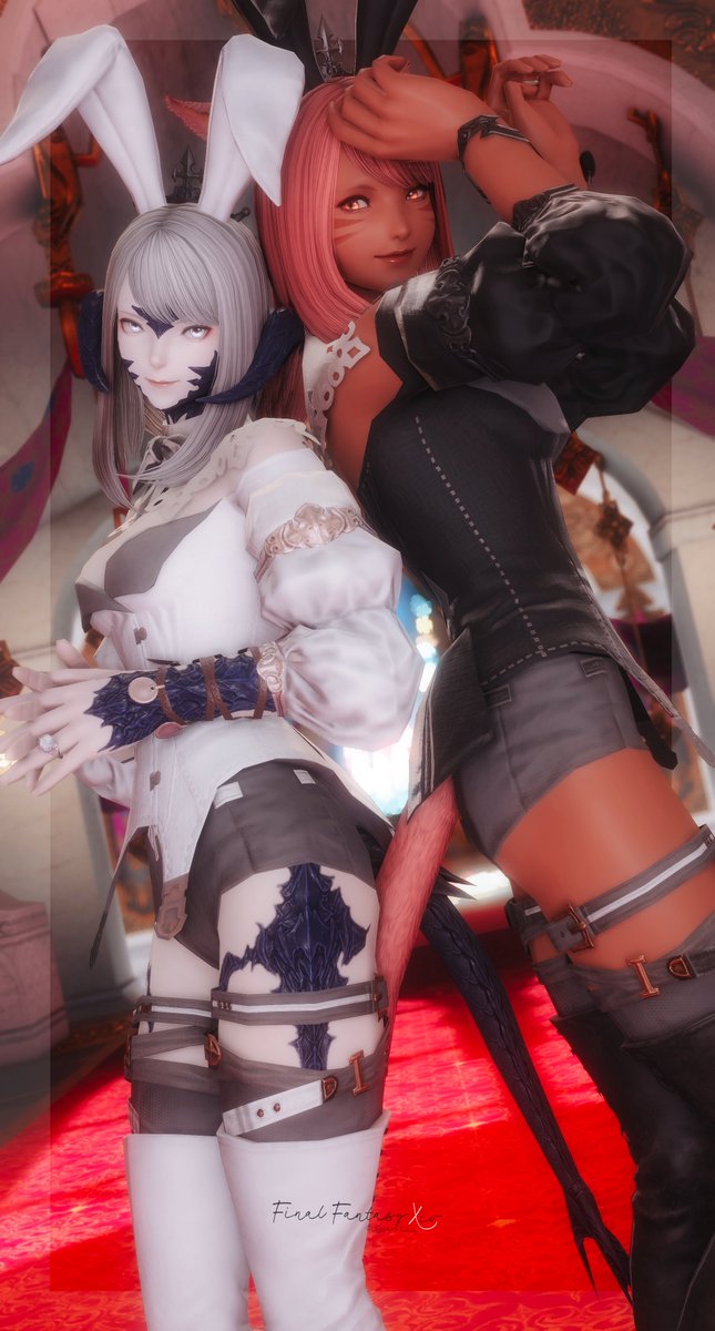 CS_FFXIV's tweet photo. おそろばに🐰
#おはウラ ⁦#おはミコ ⁦#前角倶楽部⁩ #本日のアウラ https://t.co/Rjj0lXfxvB