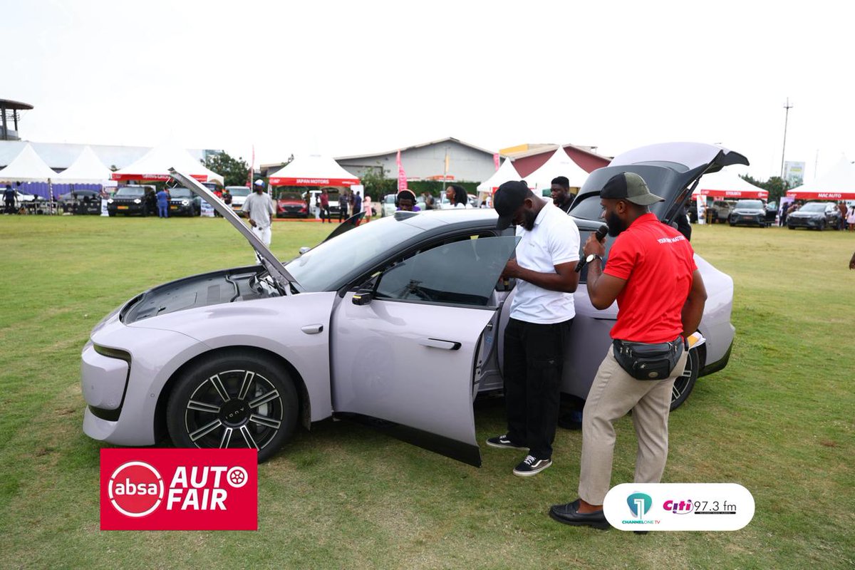 Citi973's tweet photo. 🚘 More than a showcase — it's the future of driving. The @AbsaGhana Auto Fair brings leading brands, EVs, family SUVs, and innovation all under one roof. Come see what's next. 🔥

#AbsaAutoFair #CitiNews #ChannelOneTV #CitiFM #Ghana https://t.co/ymRXLSBhDN