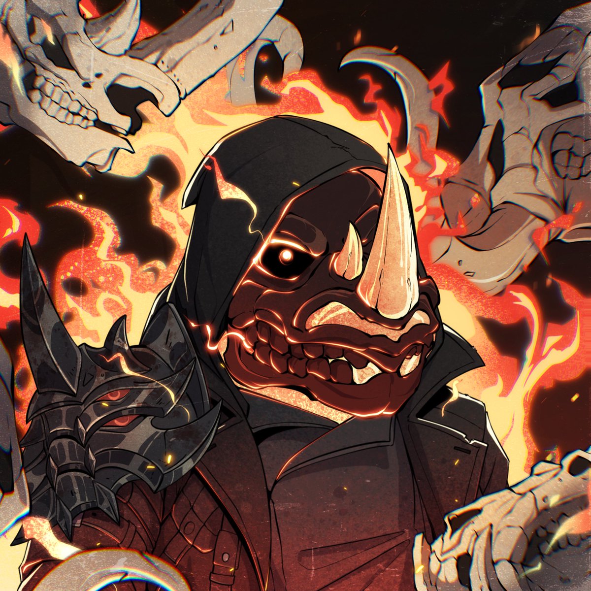 jimye_'s tweet photo. Last minutes entry for @RhinoSyndicate art contest 

“The Hell Reaper”☠️🔥

my last minutes run here but I did put effort in. 
Hope u guys enjoy!! https://t.co/zfm9xWRgGN