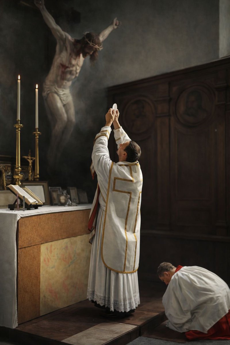 JCharrasqueado_'s tweet photo. «Cuando asistes a la Santa Misa, estás presente en el sacrificio de Cristo en el Calvario.»

— Santo Tomás de Aquino https://t.co/XGLsp6pEP4
