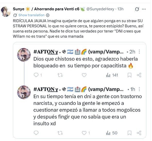 yanfinx's tweet photo. #sunyedisband que no se les olvide q sunye es una transfobica que le hizo missgender a mi amigx y se burló de su headcanon de su s/o trans uwu @yumebasaditos https://t.co/aEk7vjSsfJ