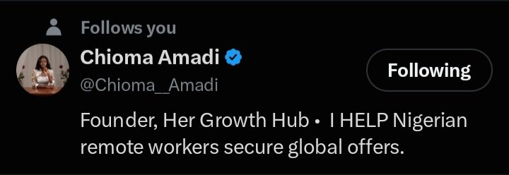 TeesBriefTouch's tweet photo. My Shayla followed me🤭
@Chioma__Amadi https://t.co/CmUayeGMlM