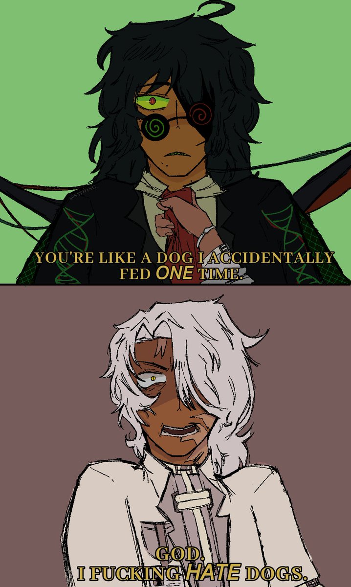 S3TH1NG_'s tweet photo. Dogs. (Click for full dialogue)
#Strangerooms #ocart #yaoi #doomedtoxicyaoi https://t.co/pYGKbuCEmP