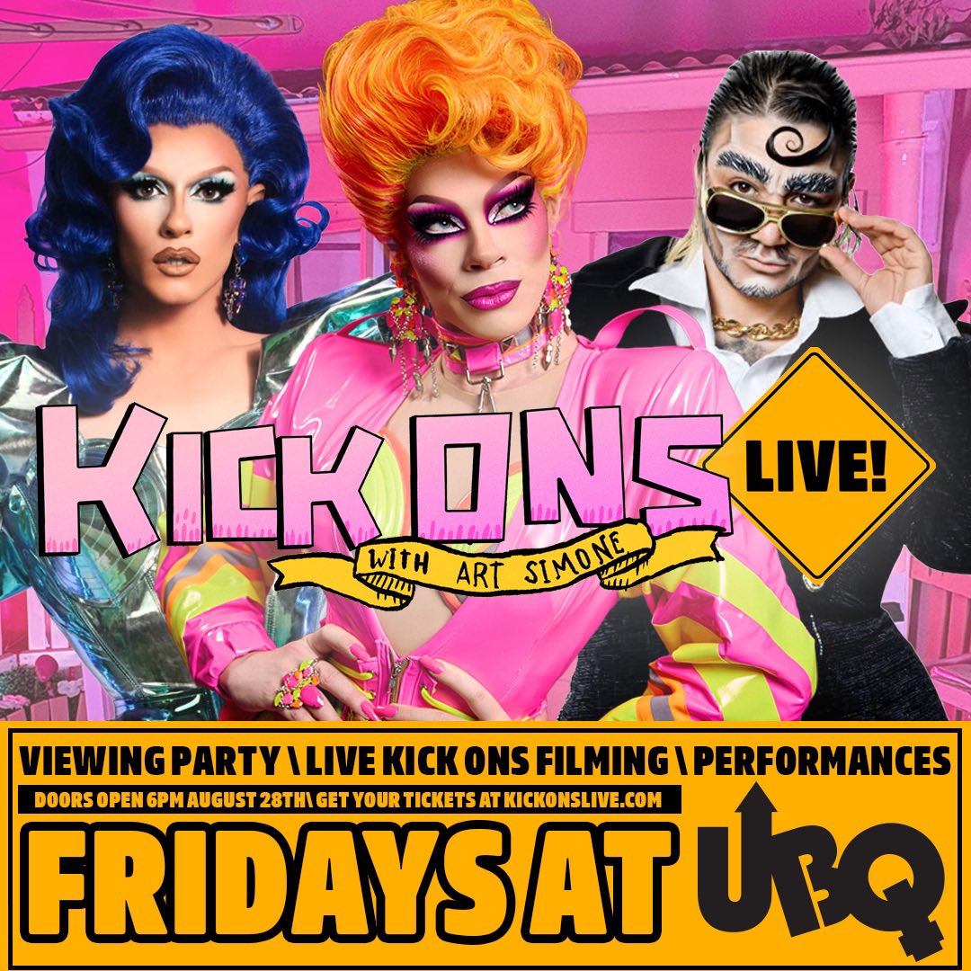 ArtSimone's tweet photo. We’re back this Friday for Kick Ons Live at UBQ! With extra special stars @AubreyHaive and Bruno Salsicce 😍 

#dragracedownunder 
#downundervstheworld https://t.co/FVqLx8TAJ7