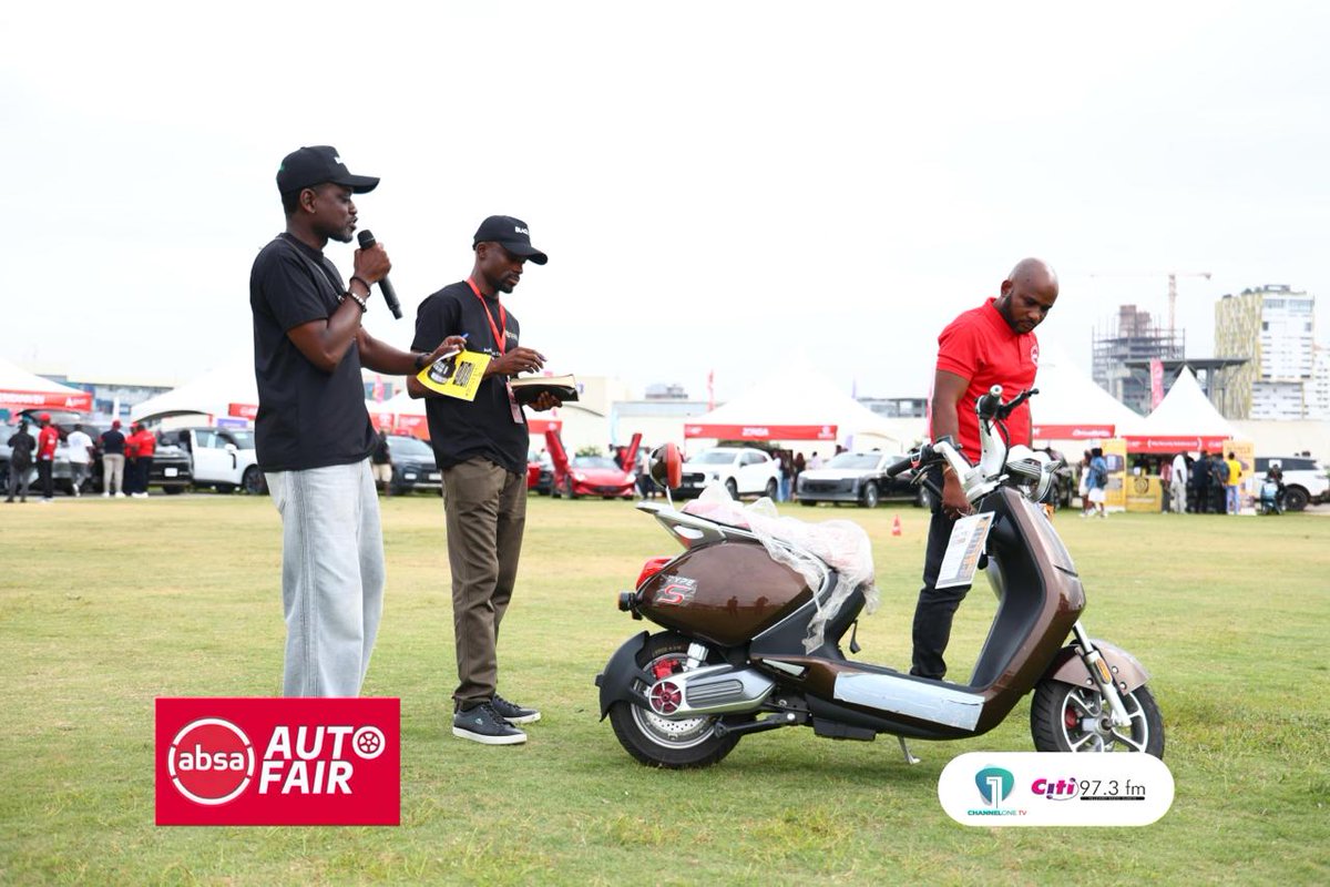 Channel1TVGHA's tweet photo. 🚘 That's a wrap on the @AbsaGhana Auto Fair! EVs, SUVs, and the future of driving — all under one roof. What a ride! 🔥

#AbsaAutoFair #CitiNews #ChannelOneTV #CitiFM #Ghana https://t.co/f9sqtM7p6P