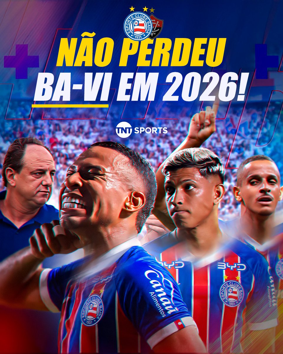 TNTSportsBR's tweet photo. O BAHIA NÃO SABE O QUE É DERROTA EM BA-VI's EM 2026! 🔥🇱🇺 O Esquadrão triunfou mais uma vez sobre o rival! #FBR #Brasileirão https://t.co/XFTinj4Ona