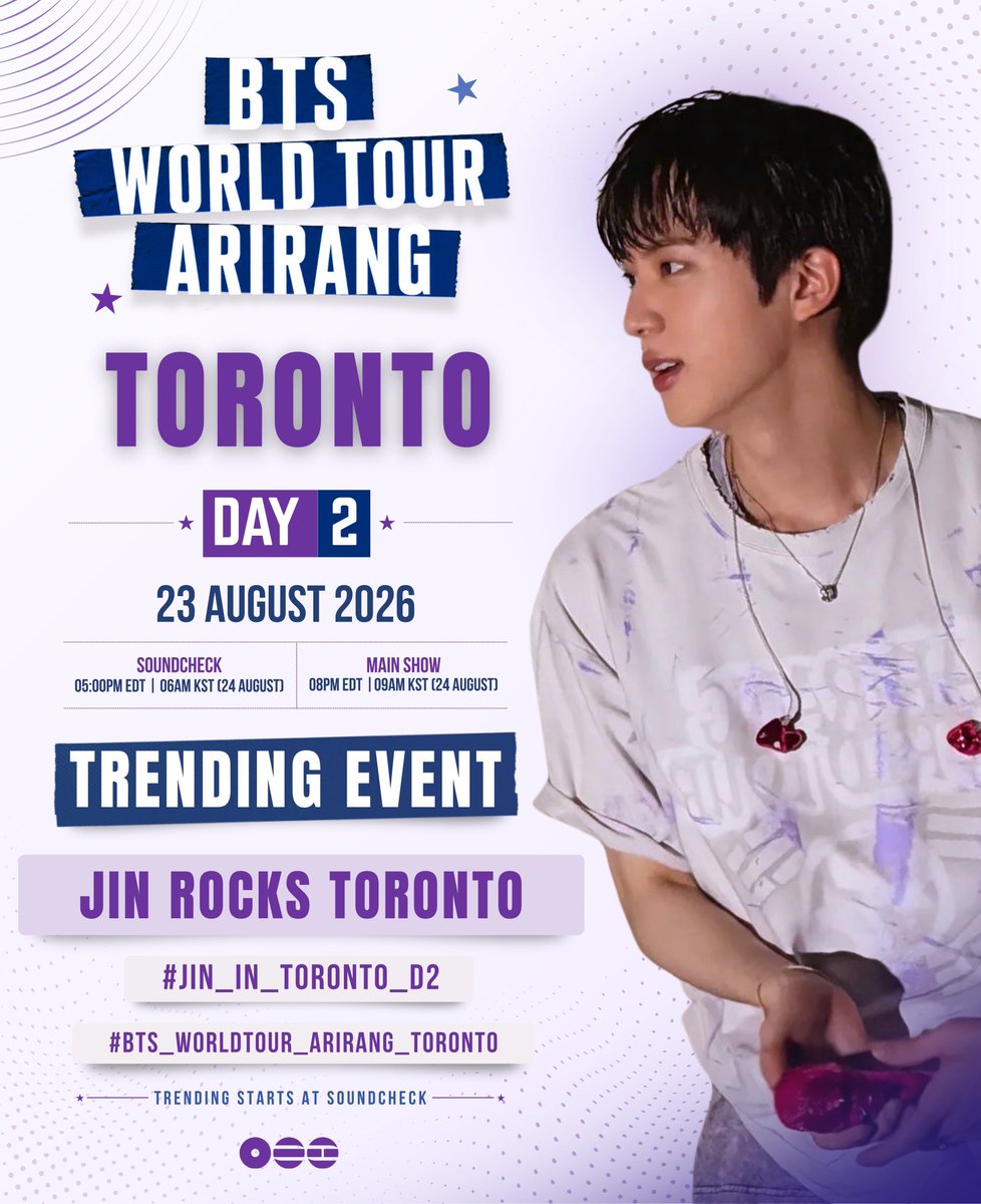 JinStreamsArg's tweet photo. D2 Toronto 🇨🇦

Volvamos a aumentar las menciones de Jin 🔥

Comenta y repost 
Recuerda usar los #

JIN ROCKS TORONTO
#JIN_IN_TORONTO_D2
#BTS_WORLDTOUR_ARIRANG_TORONTO https://t.co/F1dAZr0qzV