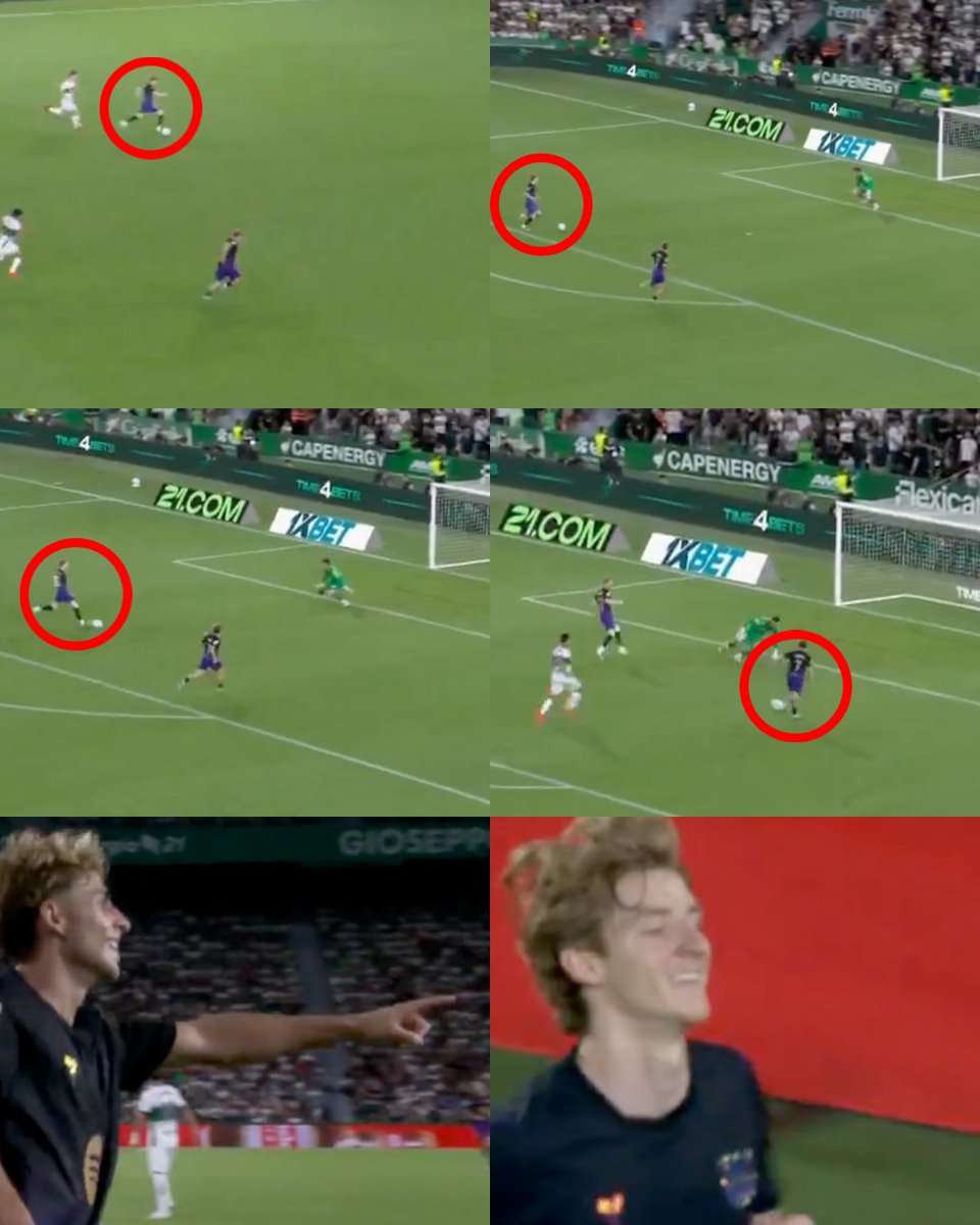 InvictosSomos's tweet photo. El partido estaba completamente liquidado. Pudo haber definido. Pudo haber hecho la jugada individual. Todos lo hubiéramos entendido. Sin embargo, no pensó en sí mismo y prefirió asegurar el gol dándole el pase a Fermín López. Por eso su compañero lo señaló de inmediato. Porque prefirió que el equipo marcara antes que pensar en su gol (hubiera sido su primer gol oficial con el FC Barcelona). 

La mentalidad y la humildad de Anthony Gordon, señoras y señores. Un jugador así es lo que todos los aficionados quieren en su plantel. 

REFUERZO DE LUJO.