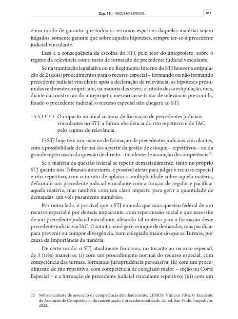 ViniciusLemosRO's tweet photo. É muito coisa pra falar sobre a Relevância do REsp e a Emenda Regimental nº 138/2026 que valerá a partir do dia 03 de setembro. 

O primeiro comentário a fazer é como a nossa preocupação durante os 4 anos de Emenda Constitucional se tornaram realidade. 

Lá atrás, eu já falava que a ideia fixa (e errada) do STJ em transformar o mérito do Recurso Especial com questão relevante em um meio de formação de precedentes era desnecessário e que mataria os repetitivos e o IAC. 

Agora vem a redação do art. 9º da referida Emenda Regimental:

Art. 9º Para fins de organização, os temas de relevância da questão de direito federal infraconstitucional seguirão a mesma ordem numérica dos temas repetitivos do STJ.

Ou seja, acabam os temas repetitivos e começam os temas de relevância, mas tudo seguindo a mesma numeração. 

Acabam os repetitivos e o IAC e nasce somente um meio de formação de precedentes no STJ: o regime da relevância. 

E analisem o que eu escrevi no livro Recursos e Processos nos Tribunais.