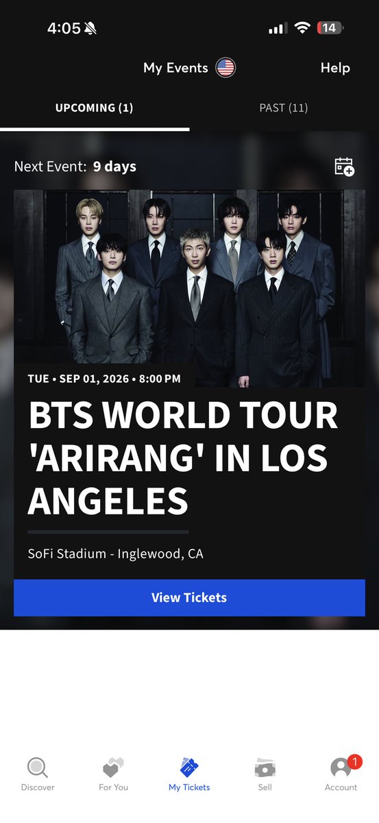 monicamis3ry's tweet photo. WTS/LFB: one (1) bts la day 1 ticket!! 9/01

- $200
- Sec 408, Row 5, Seat 5
- Willing to provide proof of ticket! 
- I take paypal or cash app only! 
- Willing to facetime!
- Dm/Comment if interested!

#bts #arirangtour https://t.co/Ix3fkpKT5m