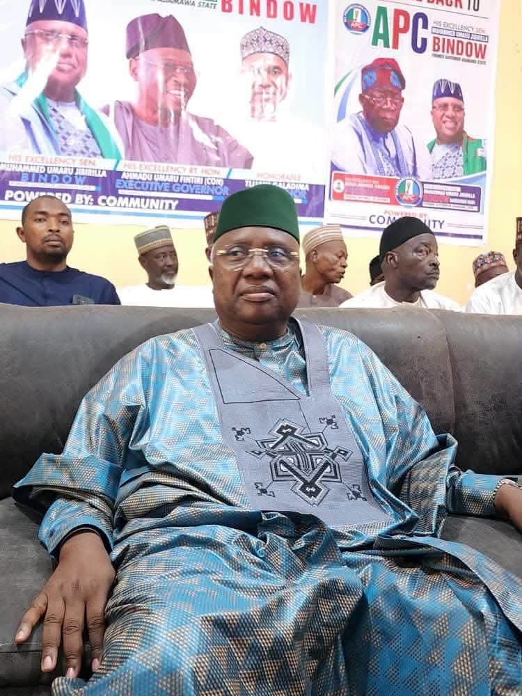 DeeOneAyekooto's tweet photo. SEN BINDOW RETURNS TO APC, ENDORSES PARTY CANDIDATES, PLEDGES SUPPORT FOR VICTORY

Former Governor of Adamawa State and former Senator, His Excellency Mohammed Umar Jibrilla Bindow, has officially returned to the All Progressives Congress (APC) and formally re-registered as a member of the party in his ward in Mubi.

Bindow’s return was witnessed by the Mubi APC Chairman, Alhaji Ahmadu Guruja, alongside thousands of supporters, political associates, friends, family members and well-wishers who gathered to receive him.

Speaking after his registration, the former governor said his decision followed extensive consultations with political associates and confidants, stressing that his return was consistent with his long-standing commitment to party discipline and his position against anti-party activities.

He disclosed that he had also held consultations with his brother and close political confidant, His Excellency Senator Kashim Shettima, GCON, Vice President of the Federal Republic of Nigeria, before making the decision.

Bindow further recalled his recent meeting with His Excellency Asiwaju Bola Ahmed Tinubu, GCFR, President of the Federal Republic of Nigeria, describing the encounter as cordial and memorable. He said the President expressed happiness over his return to the APC family.

In a significant political statement, Senator Bindow endorsed all APC candidates and pledged his full support for the party’s success at the polls. He emphasized that his return is not driven by personal ambition or division, but by a desire to strengthen the APC, unite its stakeholders and contribute to its electoral success.

He also spoke warmly about his relationship with his younger brother, Rt  Hon Ahmadu Umaru Fintiri, Governor of Adamawa State, emphasizing the mutual respect and goodwill between them.

The former governor equally acknowledged his longstanding relationship with the APC governorship candidate in Adamawa State, Alhaji Ahmed Tijjani Galadima, and other party leaders and stakeholders.

With his return, Senator Bindow has opened a new chapter in his political journey—one centered on unity, loyalty, consultation and collective effort toward the progress of Adamawa State and Nigeria.

He returns not to divide, but to unite; not to fight, but to build; and not for personal ambition, but to work with the APC and its candidates toward victory.
