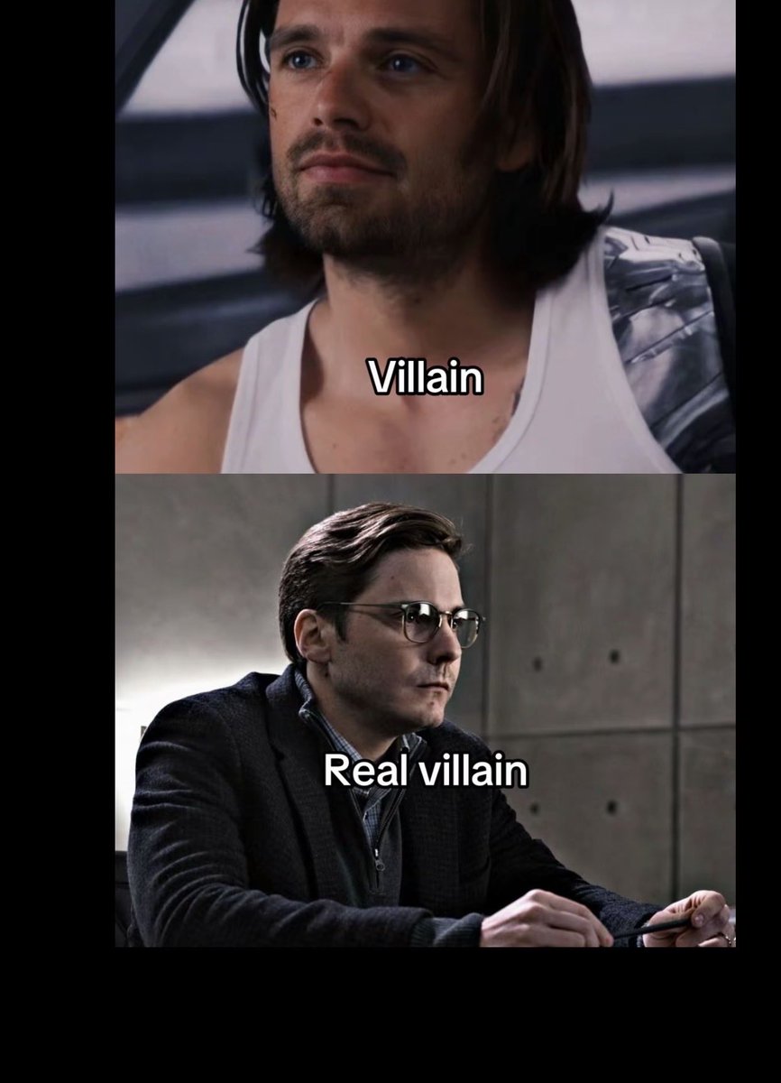 Honorable_Emmy's tweet photo. MCU villains vs the villains who were actually pulling the string. Who’s the real villain? 👀 https://t.co/Rfpai4g0eG