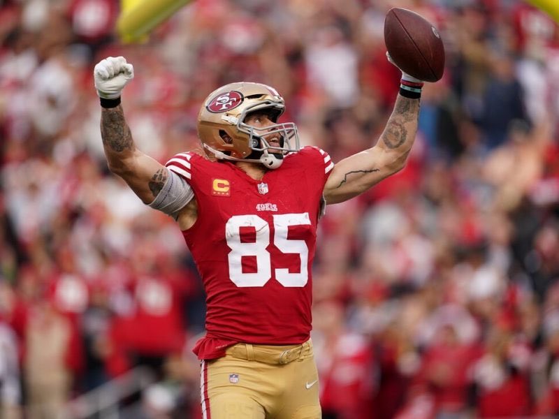 RoundtableSN's tweet photo. The #49ers activated TE George Kittle from the Active/Physically Unable to Perform List. 

#FTTB https://t.co/c9AkEtXBJp