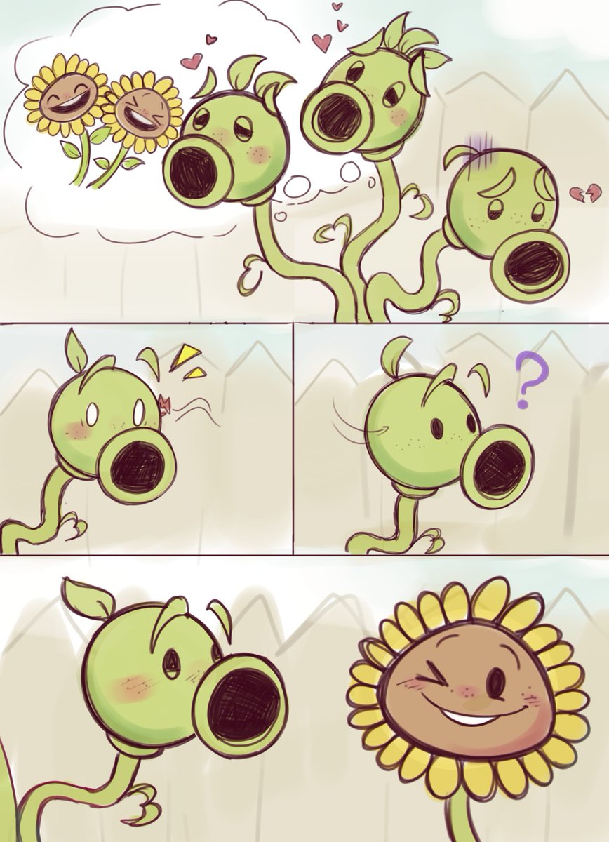 ScaredyDrew's tweet photo. Happy end 
#Pvz #pvzfanart https://t.co/MDWFL3H2zO