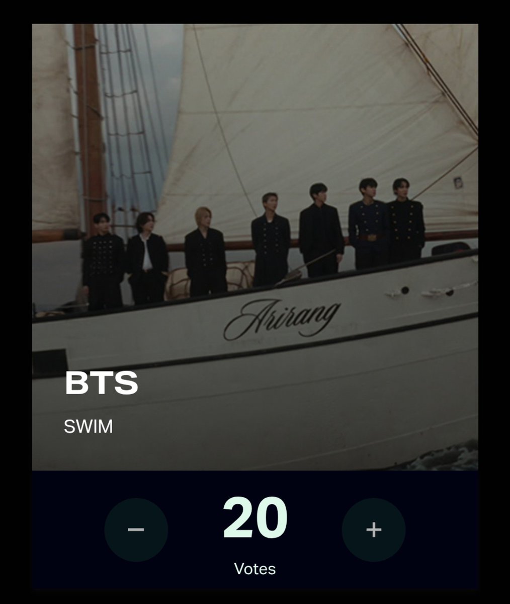 Porpolgem's tweet photo. POWER HOUR!!

Vote for SWIM for VMAs

Song of the Year
Best K-Pop

🔗https://t.co/O9aTR3H2zE https://t.co/2MenZpOgRQ