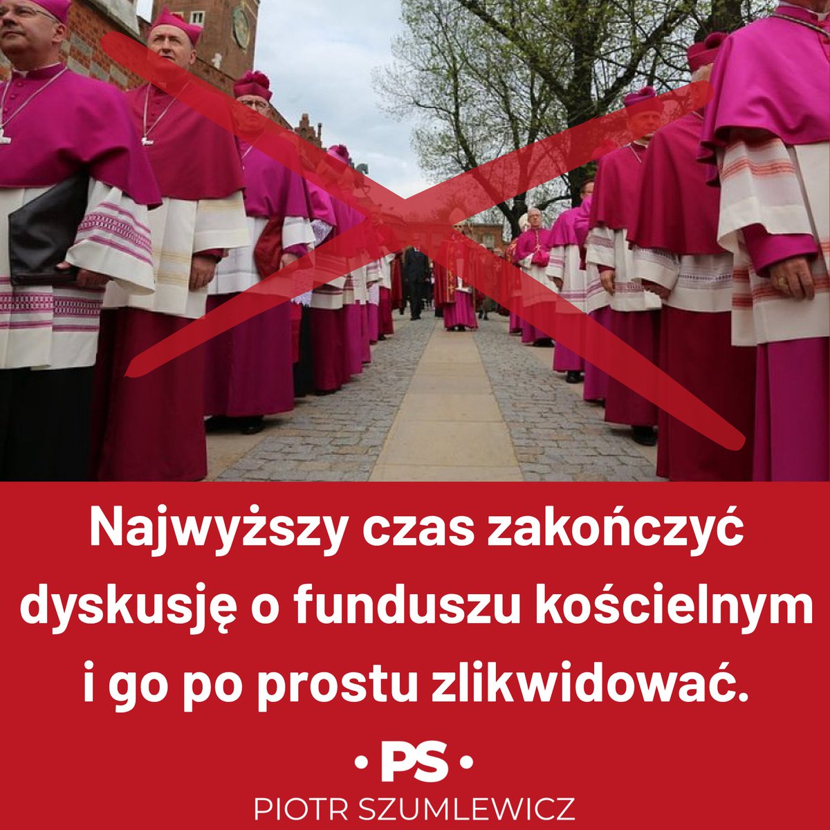 PiotrSzumlewicz's tweet photo. Dość przywilejów kleru! Kościół sam się wyżywi! https://t.co/Qs9465Hare
