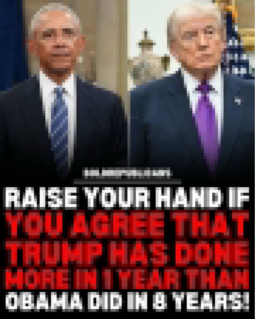neil_mtz's tweet photo. Do you agree that Trump has done more in 01 year than Obama did in 8 years.?

A: Yes
B: No https://t.co/ZTMgS9G1YM