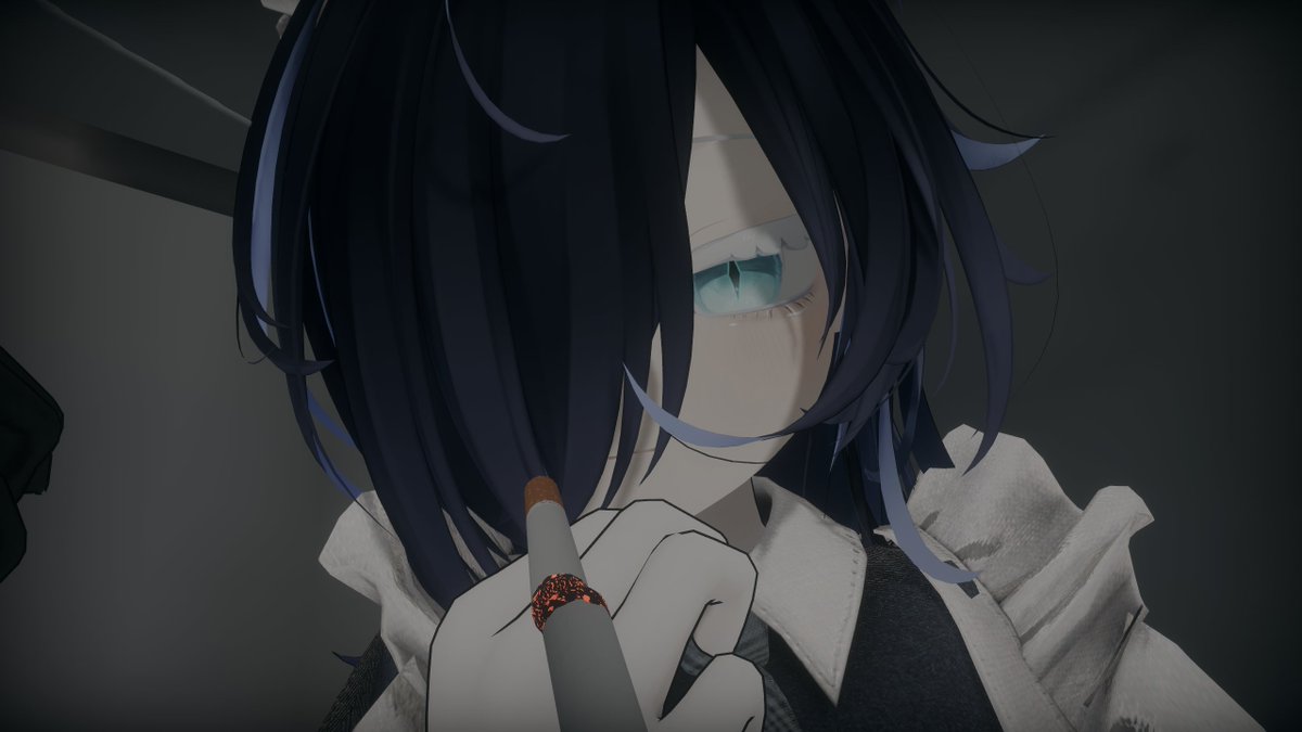 akatsuki_0VRC's tweet photo. おはよ～。シガーキスの似合うメイド。 https://t.co/xROt2CWdwU