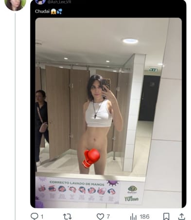 ZyklonBplus's tweet photo. @ThomasWillett9 There's plenty of evidence that mentally ill crossdressing faggots(transwomen) abuse women in womens spaces. Just by being there they already sexually harassing women. https://t.co/tFwOCh2A3F