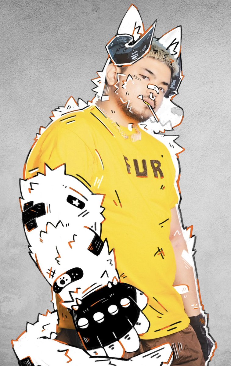 radiojackun's tweet photo. Rare to see a fellow artist who draws over people!! https://t.co/s97cBU0mn1
