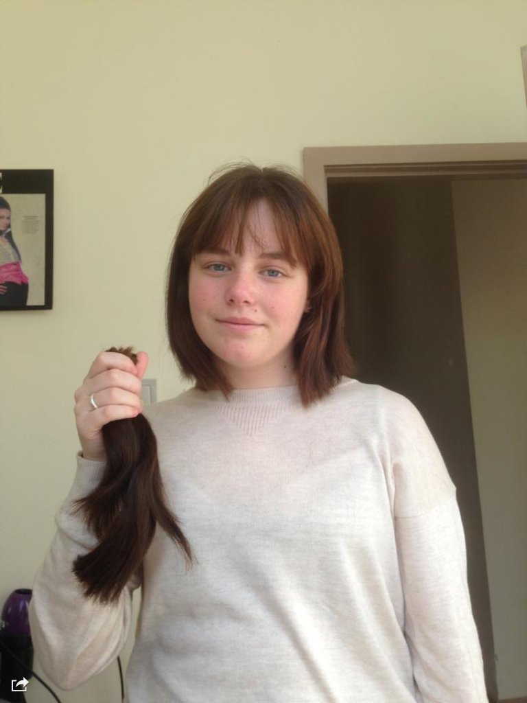 alexeades1's tweet photo. Charlotte's Brain Tumour Journey
Diagnosis to Death: 951 days
Age 19
18.2.97 - 24.2.16

23 August 2013

Well, I thought yesterday was bad, but today was even more upsetting.

Charlotte had just had a bath and tried to wash her hair while fighting back the tears. The long, thick hair she used to lovingly condition for ten minutes at a time was no longer there. It was so much shorter and had no style to it.

I was cooking in the kitchen when Charlotte came in. She took a carrier bag out of the cupboard and some scissors from the drawer.

She stood in front of me and announced that she needed to get rid of it all because she was going to lose it anyway.

She asked me to hold the bag open

She took a large bundle of hair and pulled it away from her scalp. Then came the sound of the scissors cutting through her hair. It wasn't easy, as she had such a large handful of it. She cut randomly, not caring what it looked like.

She then shaved the rest of it off using a number one all over.

When all of Charlotte's hair had gone, she actually felt better. She said it was much better than waking up in the morning and finding it all over her pillow.

At least this had been her decision.

Later that day, we still had blood tests. A nurse would come from the local hospital.

Blood tests were going to become another part of our lives.

It seemed that cancer was beginning to govern everything.

https://t.co/mrMKrVYPrx

Charlotte's BAG has funded vital research into speeding up the results of biopsies for patients and clinicians.

Charlotte’s BAG has raised £407,292.52
directly funding research at Charlotte’s Lab, King’s College Hospital, London 

We are now £92,707.48 short of raising £500k

If you would like to support a small, self-funding brain tumour charity where 100% of your donation goes directly to research in Charlotte's Lab at King's College Hospital, London, we would be incredibly grateful.
No salaries, overheads, advertising or merchandise.

Every RT helps us reach more people and continue supporting vital brain tumour research in Charlotte's Lab.
Thank you for your support.