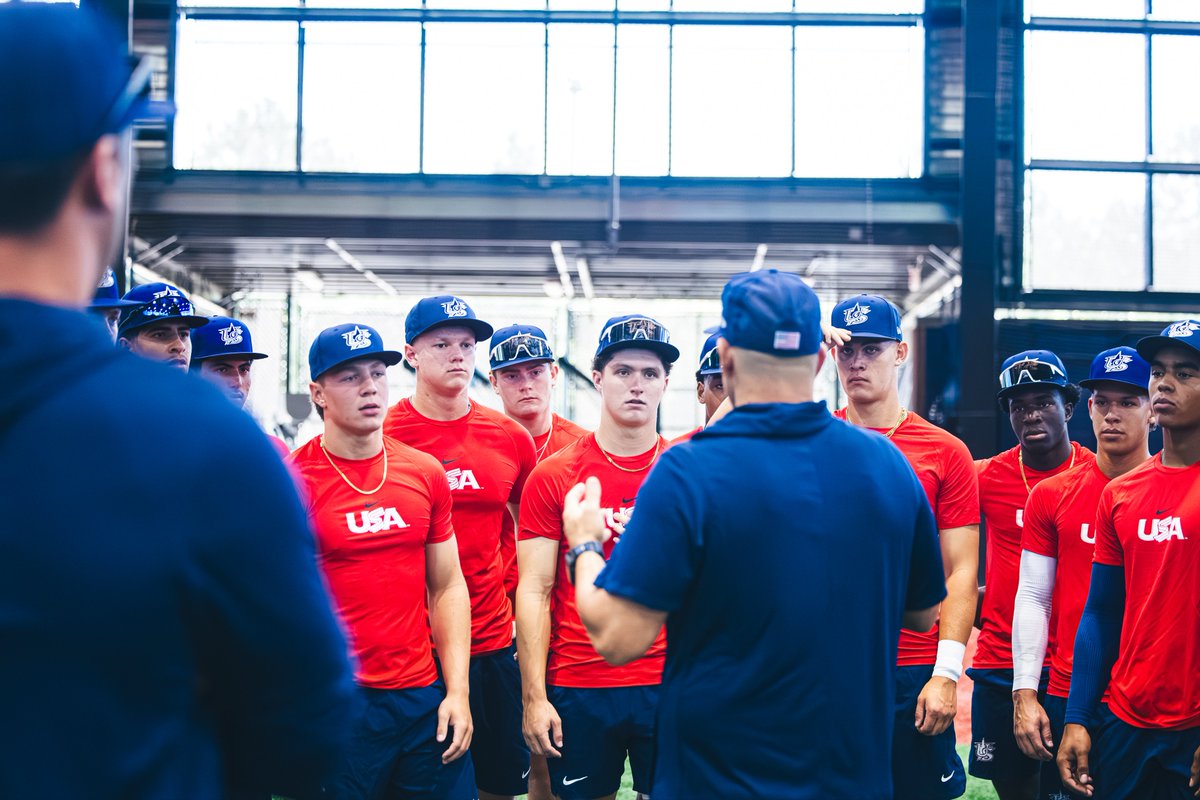USABaseball18U's tweet photo. Pre game work 💪 https://t.co/SUhVpGmGx2