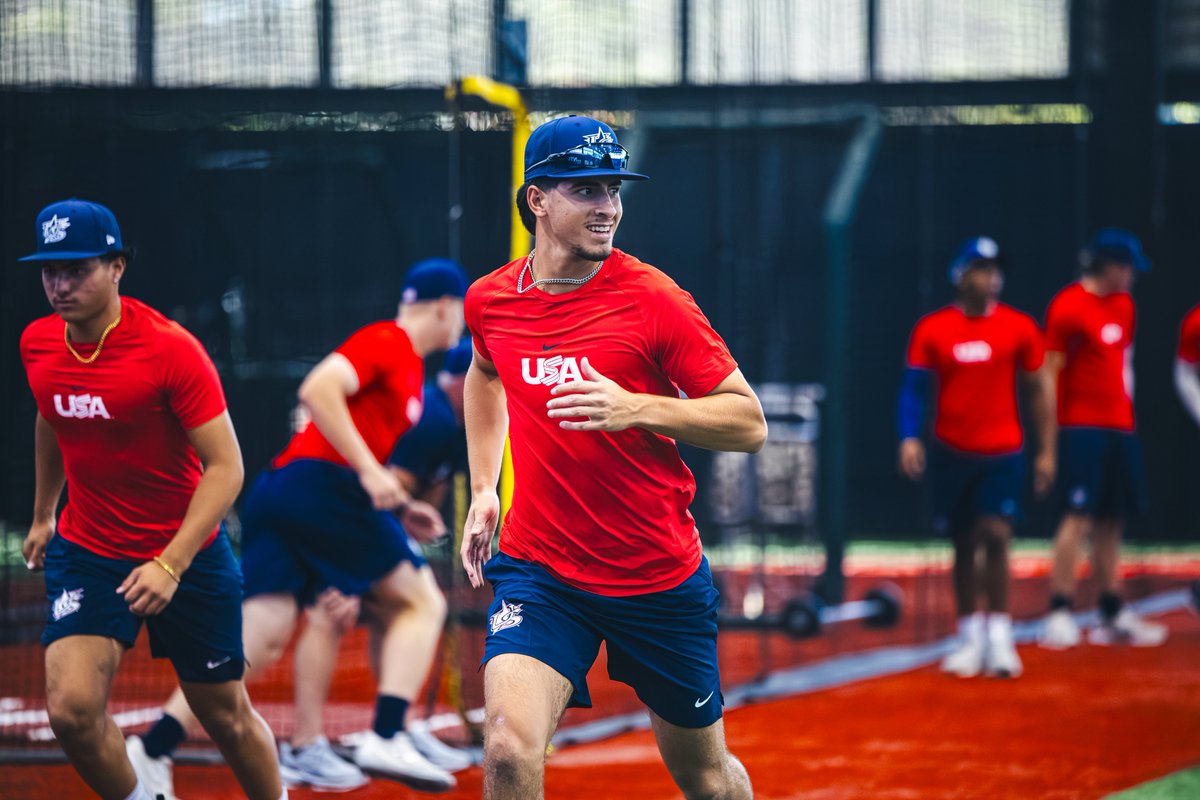 USABaseball18U's tweet photo. Pre game work 💪 https://t.co/SUhVpGmGx2