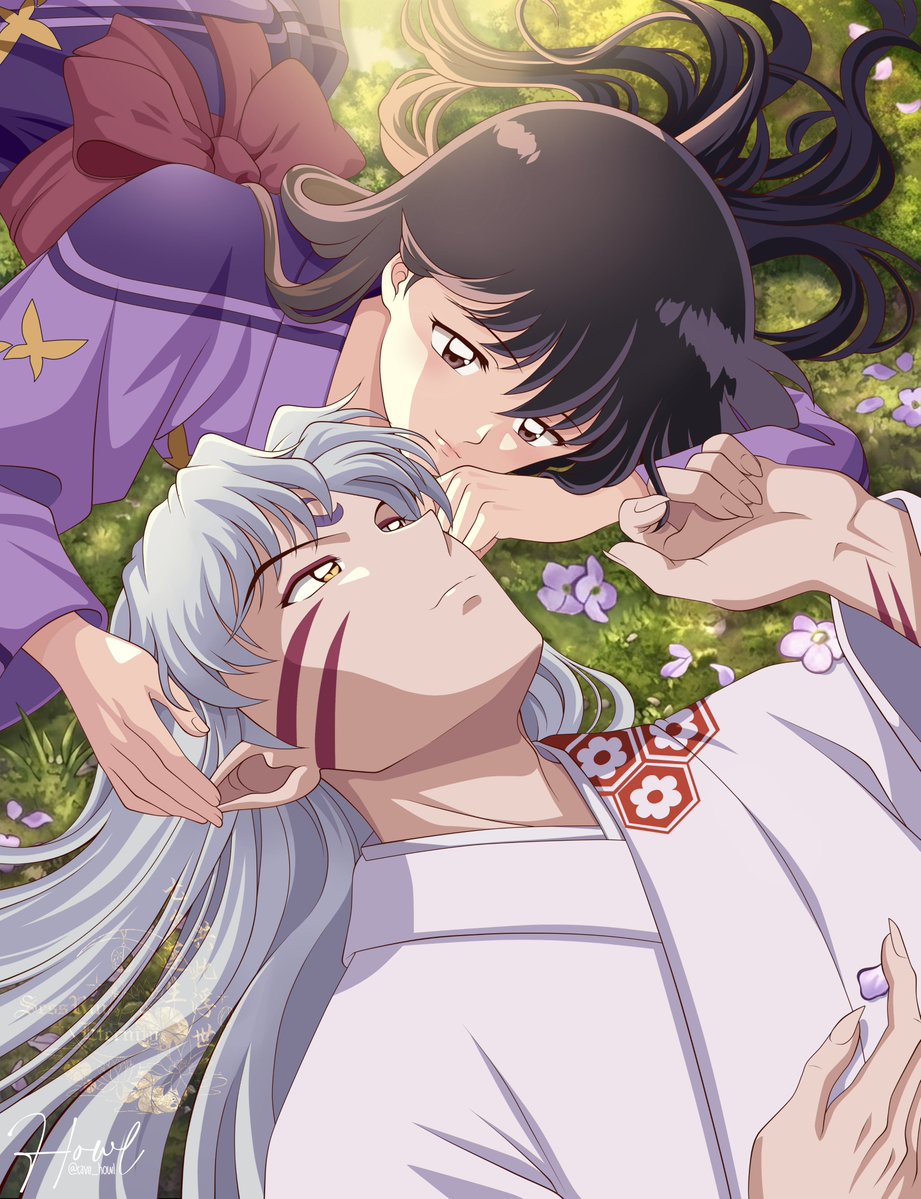 cave_howl's tweet photo. 🎋🌙This is my contribution to the  #SessRinQixi 2026 Global Relay【七夕莲生 · 共此浮世】🎐🪷
 
【A moment that's just ours 💖】

Please look forward to the beautiful work from our next contributor, 殷十六16 @Shalingzhuye 💕

#SessRinEternity  #Sesshomaru  #殺りん https://t.co/K8TC0xzbrZ