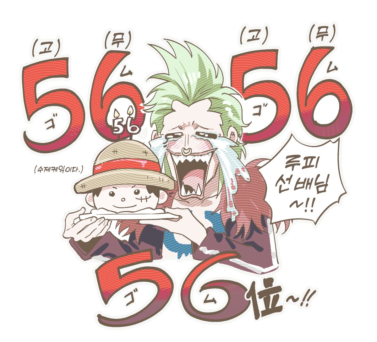 hurezasick's tweet photo. #ONEPIECE_WT100
아무래도 이번 랭킹에서 제일 신기했던건 바르톨로메오의 등수이지 않을까..그 많은 등수 중에 56위라니 기적이라고밖에..축하해 https://t.co/Ywj2hsmAcK