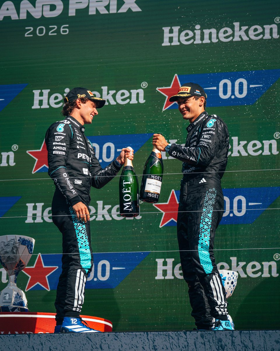 GeorgeRussell63's tweet photo. Strong weekend overall with the sprint win and P3 today 🏆 Thanks Zandvoort for a cool last race 🙌 https://t.co/4Cof7nxnxx