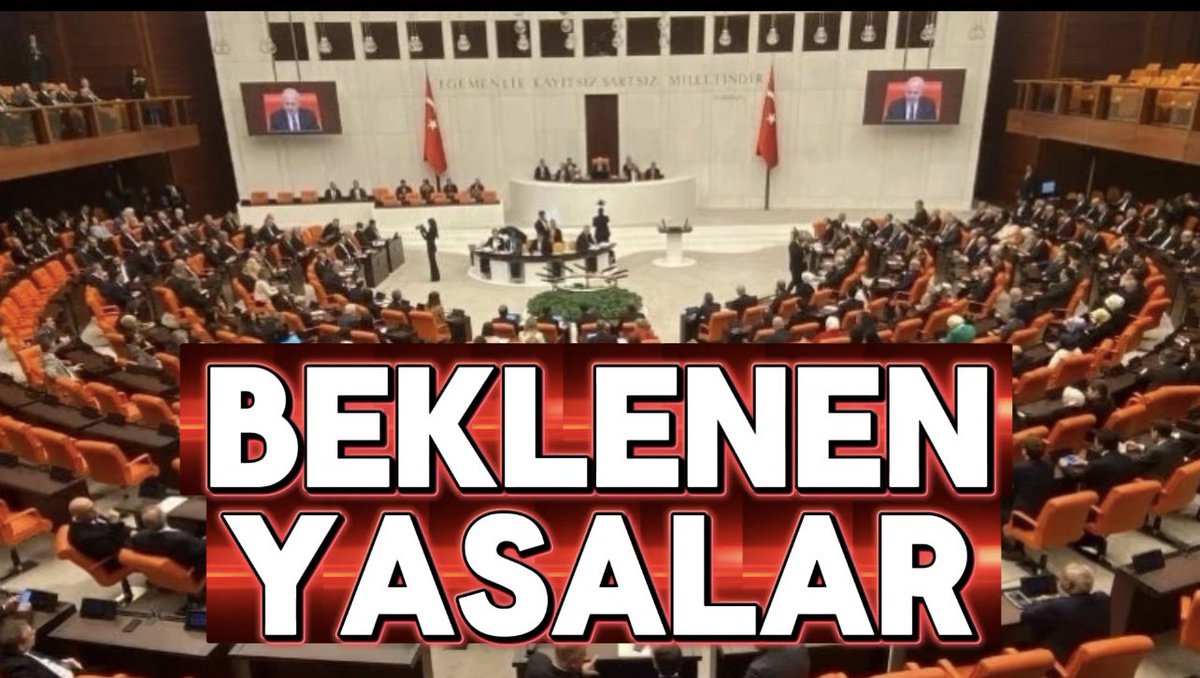 AbdullahAdabas's tweet photo. 🔴 TBMM AÇILMADAN BEKLENTİ YARATAN DÜZENLEMELER

📌 Yeni Anayasa
📌 13. Yargı Paketi (İnfaz Düzenlemesi) 
📌 Seçim Yasası, Siyasi Partiler Yasası
📌 Kademeli Emeklilik https://t.co/fk6DCRBqTc