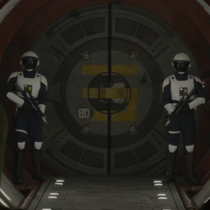 CobaltGreen1138's tweet photo. Was pretty pleased with the costumes in Ahsoka S2, except for this. The NR Armored trooper design just doesn't work for me. Feels like a combination of a bunch of shapes from different existing troopers, all of Matyas' worst tendencies in one. The knees especially are very Matyas https://t.co/0OsPhd3JAG