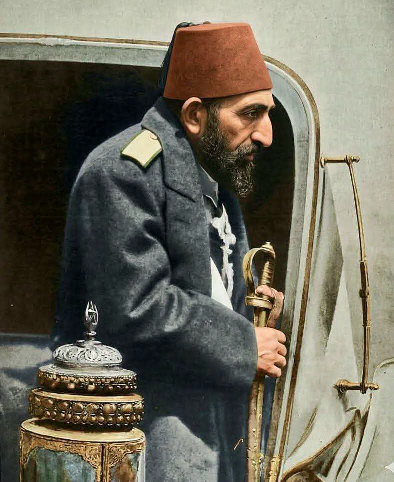 histories_arch's tweet photo. Sultan Abdülhamid II (1842-1918), the ruler of the Ottoman Empire and the last Ottoman sultan who had effective power. This photograph was taken in 1908, during the turbulent period of the Young Turks Revolution which restored the Ottoman constitution. During this time he made several grave mistakes for which he has been judged. 

This is when he wrote this poem:

My Lord I know you are the Dear One (Al-Aziz)
And no one but you are the Dear One
You are the One, and nothing else
My God take my hand in these hard times
My God be my helper in this critical hour.

Abdülhamid's passion was designing and making furniture. He was an accomplished furniture maker, who produced masterpieces. He sold many pieces; the proceeds he donated to charity, others he gave away to friends and family members. Would he have been born in a simple carpenter's family, his life would have been quite different.

#archaeohistories