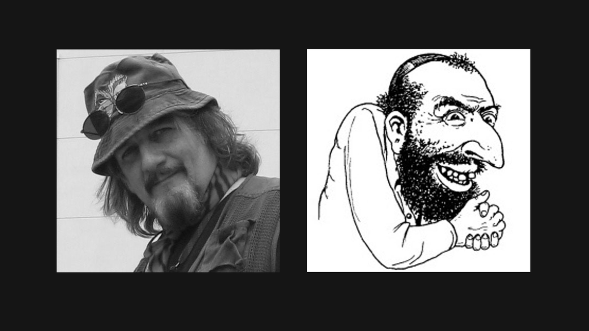 ryanasanchez's tweet photo. Beloved political cartoonist and satirist Nick Bougas—better known by his pen name "A. Wyatt Mann"—has passed away at age 71. https://t.co/yBcdzGxW8H