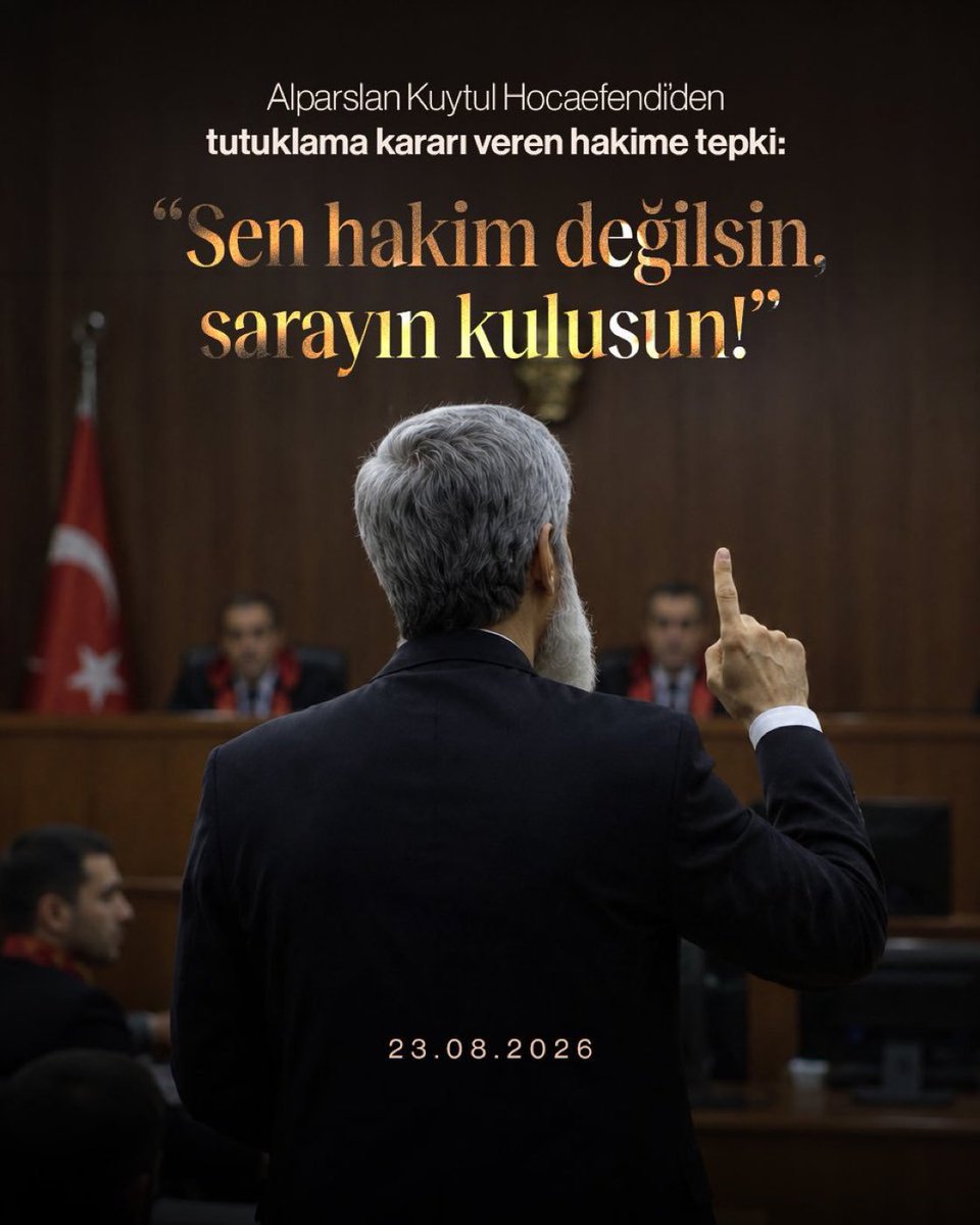 RumeysaHocamdan's tweet photo. "Ey zalimler! Korkun! Mazlumla Allah arasında perde yok unuttunuz!  O kazanıyor, siz kaybediyorsunuz!"

AlparslanHocaya Özgürlük
SarayTalimatıyla Tutuklandı
SemraKuytula Özgürlük 
Kardeşlerimizi SerbertBırakın
#FurkanHareketiTertemizdir https://t.co/T1Lc3q8tsB