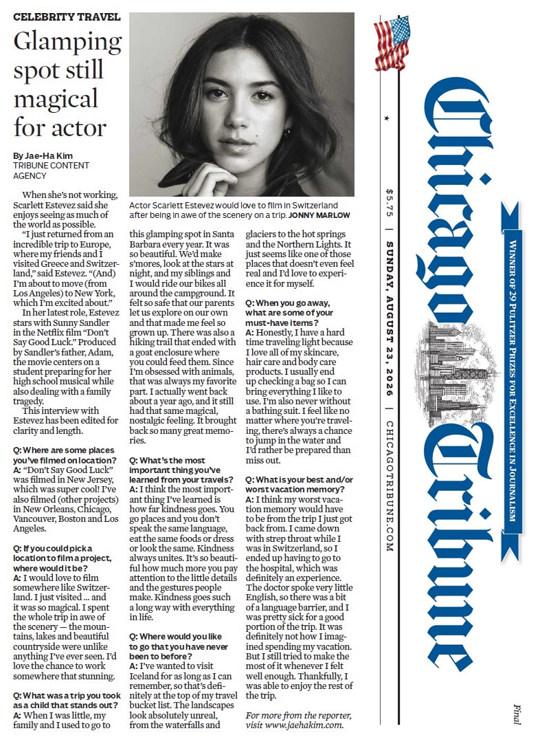 GoAwayWithJae's tweet photo. In print in Sunday newspapers nationwide (like the @chicagotribune), my profile of @ScarMestevez. 
https://t.co/JBJL91v7QU https://t.co/wYnclO4BuP