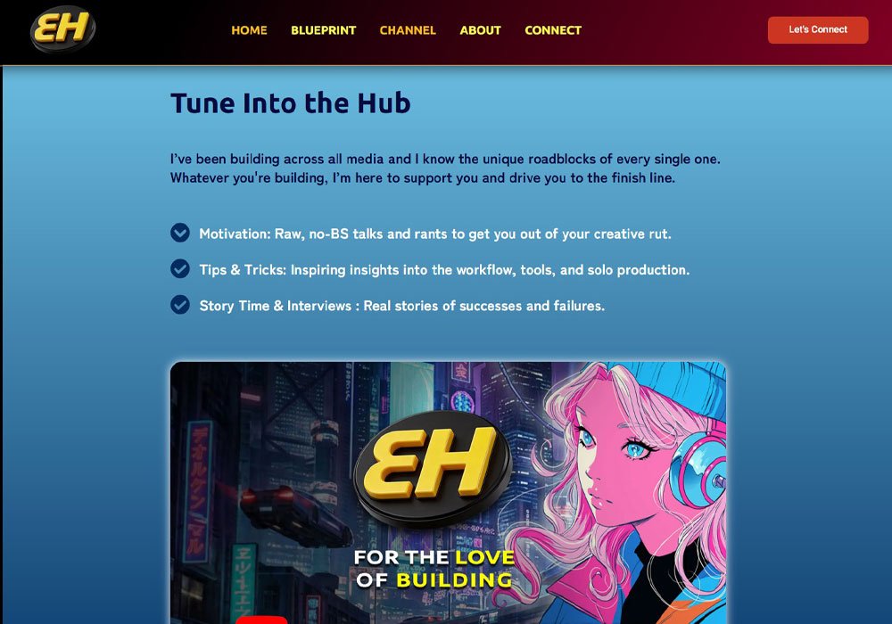 Buildershub01's tweet photo. The Builder's Hub website is online now. Learn more about the Builder's Blueprint and what I have  planned for the upcoming channel.

Check out the website: https://t.co/cHGPAgPVpr

🛠🛠🛠

#app #games #developer #anime #indiedev https://t.co/nR6J8GxtVP