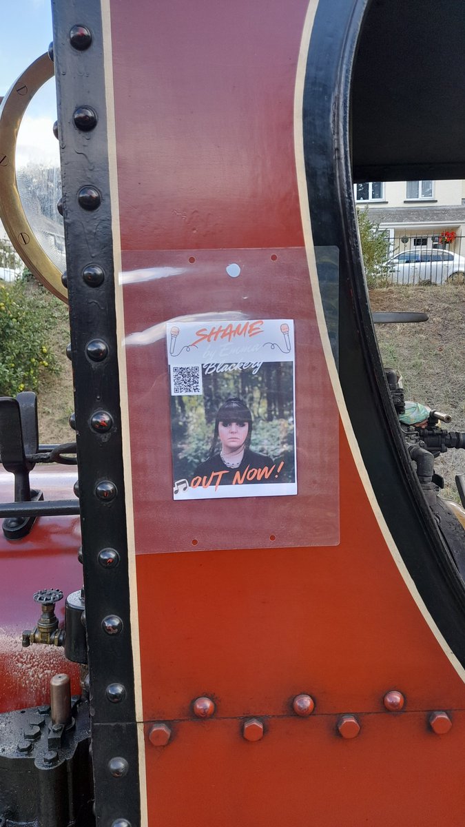 RuleOneRailways's tweet photo. Shame by @emmablackery streaming now on Spotify! Proudly sponsored by, Me. No affiliation with Launceston Steam Railway, they are super cool and let me kinda do whatever with my flyer XD #Spotify #NewMusicAlert #NewSingle #IndieArtist https://t.co/5DbxqHDWRx