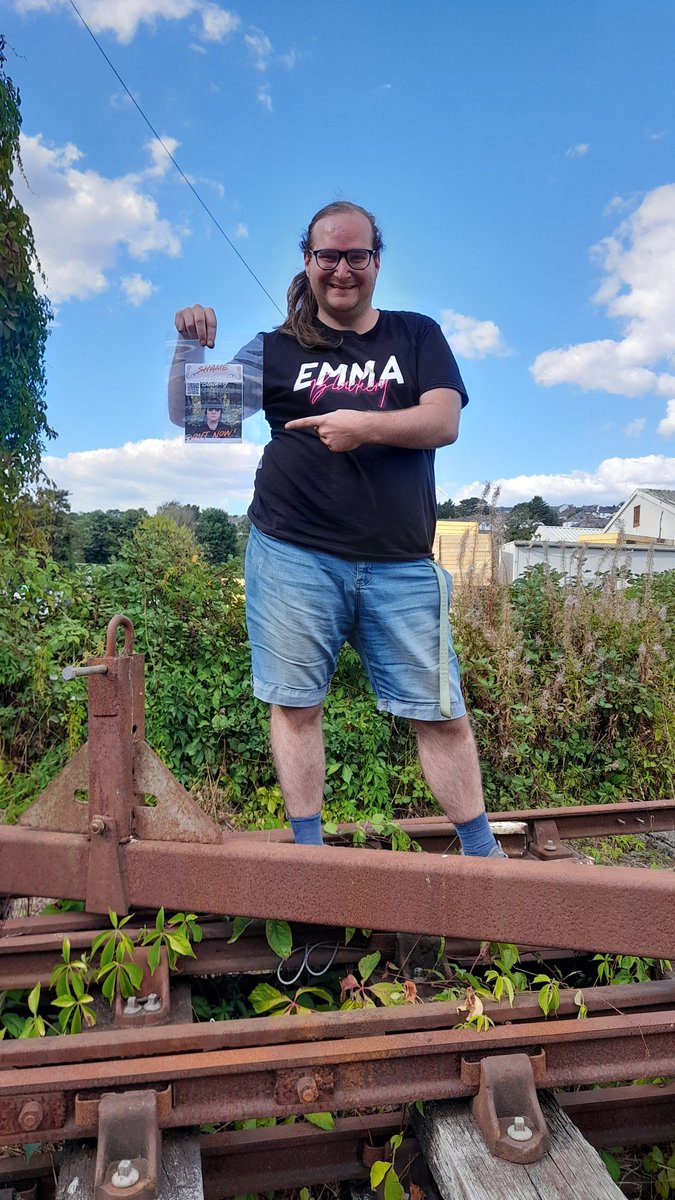 RuleOneRailways's tweet photo. Shame by @emmablackery streaming now on Spotify! Proudly sponsored by, Me. No affiliation with Launceston Steam Railway, they are super cool and let me kinda do whatever with my flyer XD #Spotify #NewMusicAlert #NewSingle #IndieArtist https://t.co/5DbxqHDWRx
