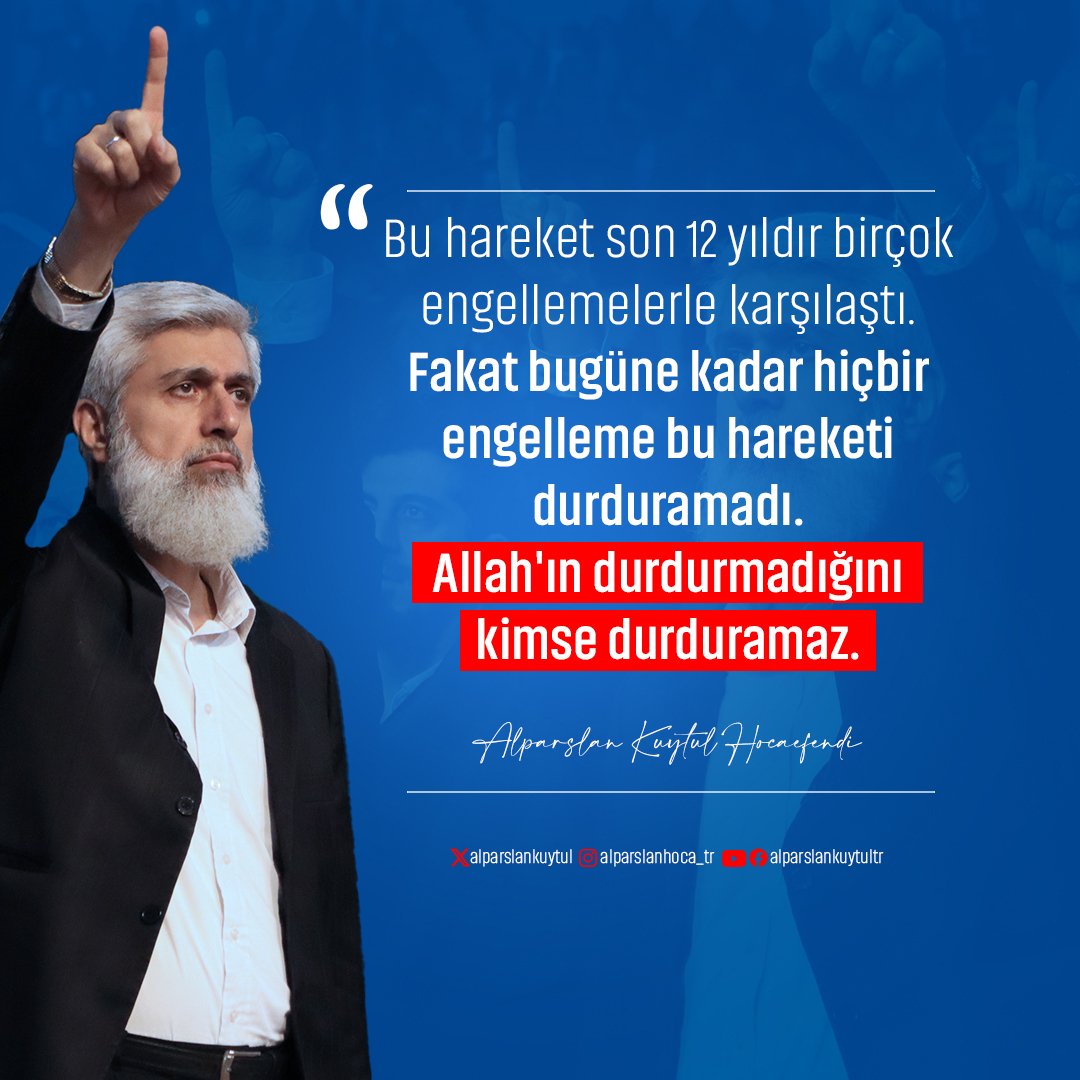 KytlSevenleri01's tweet photo. Bu hareket son 12 yıldır birçok engelle karşılaştı. Fakat bugüne kadar hiçbir engelleme bu hareketi durduramadı.
Allah'ın durduramadığını kimse durduramaz!

AlparslanHocaya Özgürlük
SarayTalimatıyla Tutuklandı
SemraKuytula Özgürlük 
Kardeşlerimizi SerbestBırakın
#FurkanHareketiTertemizdir