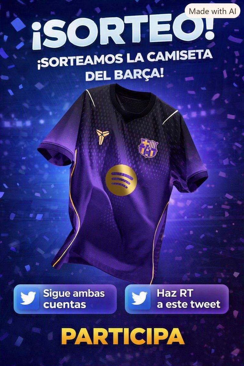 GxlDeRodri_FCB's tweet photo. 🎁 ¡SORTEO!
Sorteo colaborativo entre:

@GxlDeRodri_FCB
@CamisetasDeFyRe

Sorteamos esta espectacular camiseta del Barça 🔥👉

Para conseguirla solo tienes que:

✅ Seguir ambas cuentas
🔁 Hacer RT a este tweet
♥️ Dar me gusta

¡Participa y llévatela gratis a casa! 💙❤️

Anunciaremos al ganador el día 15 de septiembre.

Mucha suerte 🍀
#Sorteo #FCBarcelona #Barça