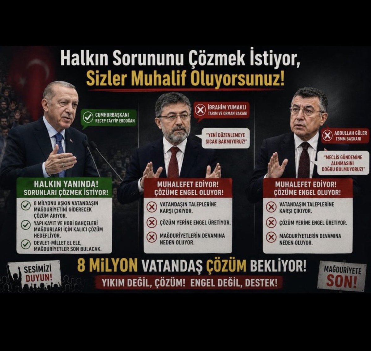 MDemirzo's tweet photo. 3194 sayılı İmar Kanunu 1985’ten bu yana onlarca kez yamalandı. 
Ancak bugünün nüfusu, sosyal hayatı, afet riskleri ve barınma sorunları karşısında artık yetersiz. Vatandaşın barınma hakkı için denetimli yeni bir imar düzenlemesi şart!
  #YapıkayıtElzemdir 
     HobiBahçelerineÇözüm
@murat_kurum 
@_cevdetyilmaz @tcbestepe
@Akparti  @hasandogan
@memetsimsek
@RTErdogan 
@EmineErdogan 
#zafersahin06 
#samiltayyar27 
#OsmanGokcek_ 
@gaffaryakinca @birincimucahit