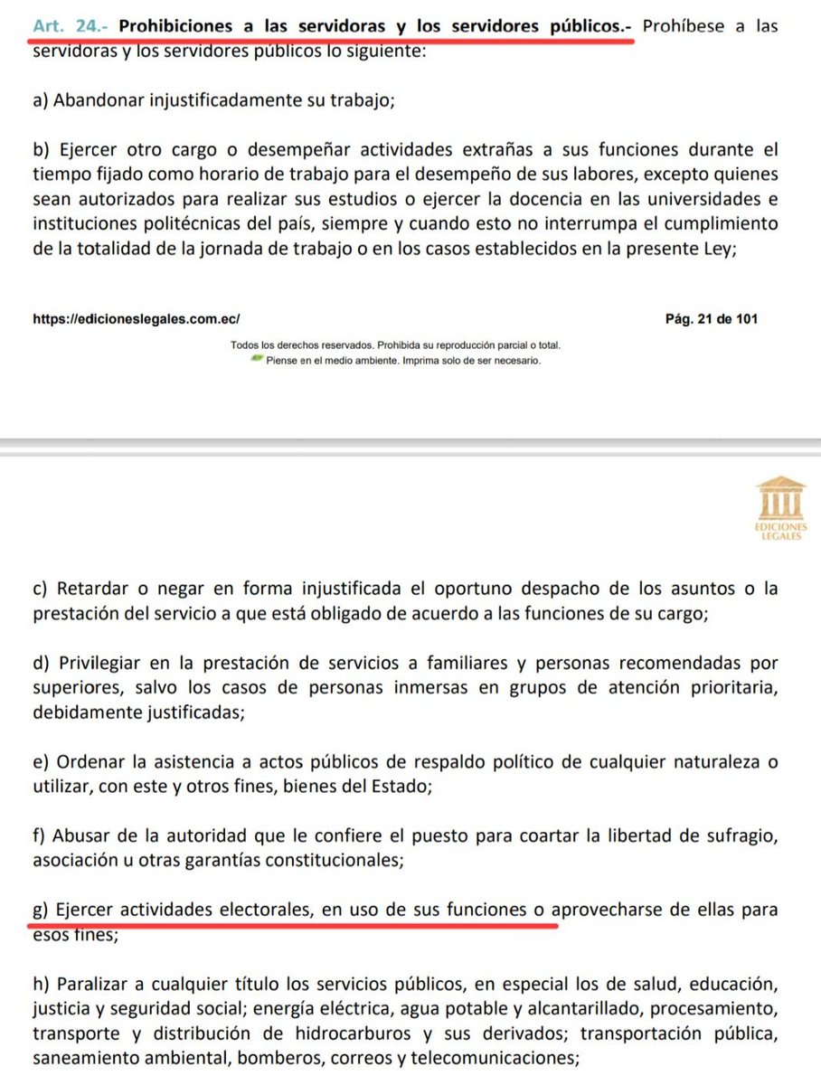 chernandezy's tweet photo. Sres. @contraloriaECU: 
Mancheno es servidora pública y, mientras es asambleísta en funciones, ejerce actividades electorales sin pedir licencia al menos y sin ser la representante legal de ADN. Hagan cumplir la LOSEP?
#EstoEsDictadura https://t.co/gzBTWn9yQV
