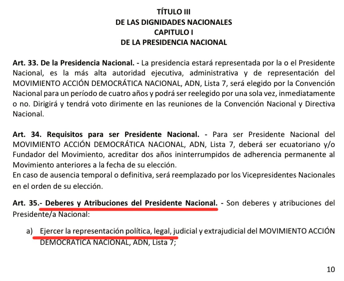 chernandezy's tweet photo. Sres. @contraloriaECU: 
Mancheno es servidora pública y, mientras es asambleísta en funciones, ejerce actividades electorales sin pedir licencia al menos y sin ser la representante legal de ADN. Hagan cumplir la LOSEP?
#EstoEsDictadura https://t.co/gzBTWn9yQV