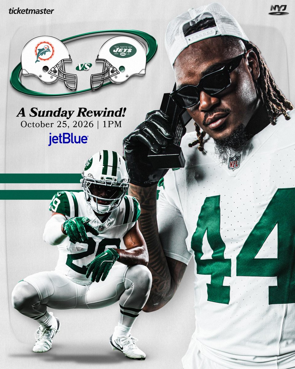 nyjets's tweet photo. uniform matchup may be top notch

🎟️: https://t.co/rxJ1DzR53i https://t.co/S4fDVAco0T
