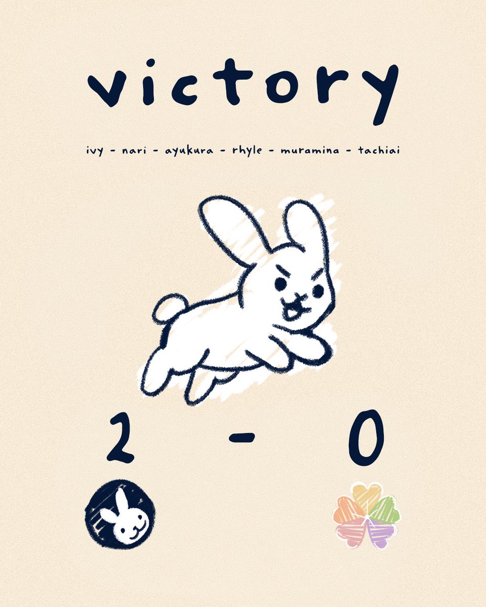 BunnyGirlsGC's tweet photo. WHO LET THE BUNNIES OUT 🐇
2-0 vs @5LeafClovr
#TLWIN https://t.co/CcnKMtLeq8