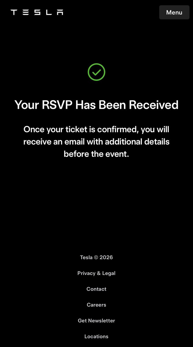 Teslaconomics's tweet photo. BRO… I JUST GOT INVITED TO THE TESLA CYBERCAB EVENT! 🔥🔥🔥 https://t.co/cbfDLyXMdv